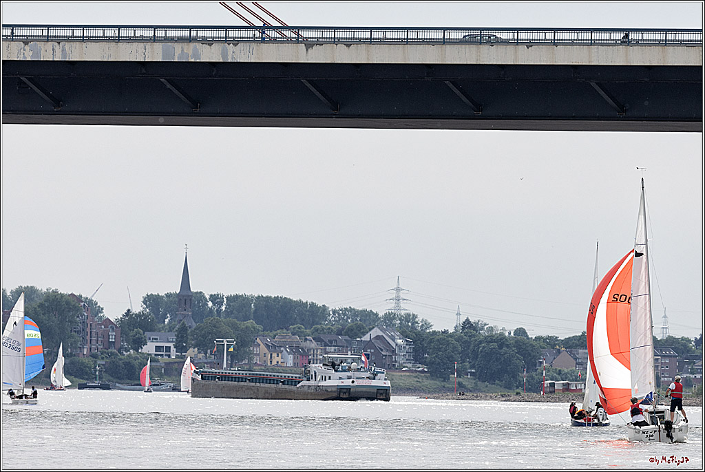 100 Jahre Rheinwoche 2022 - 2. Wettfahrt  Hitdorf - Duesseldorf, 03.06.2022,